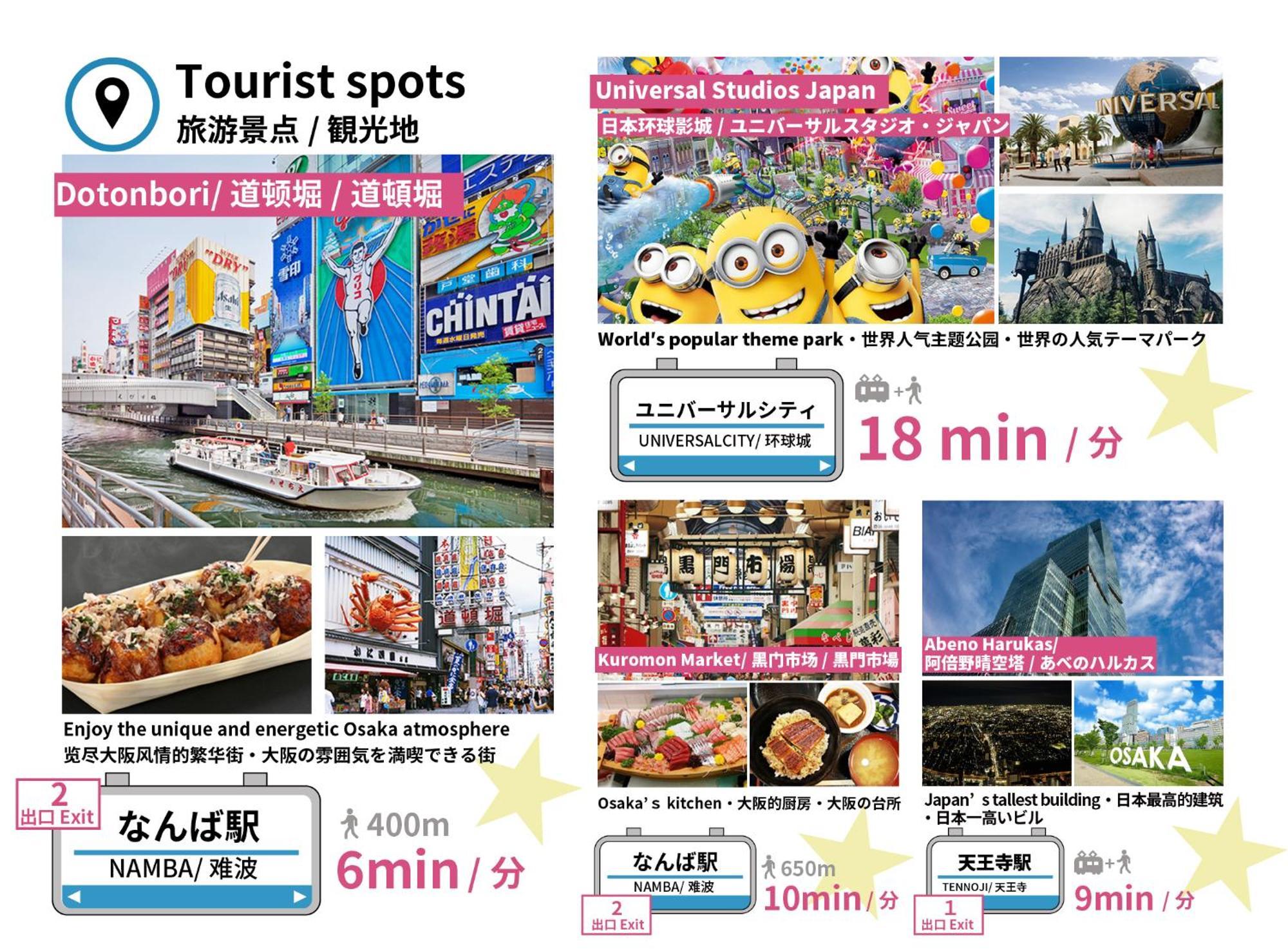 Bijou Suites Kokoro Osaka Bagian luar foto